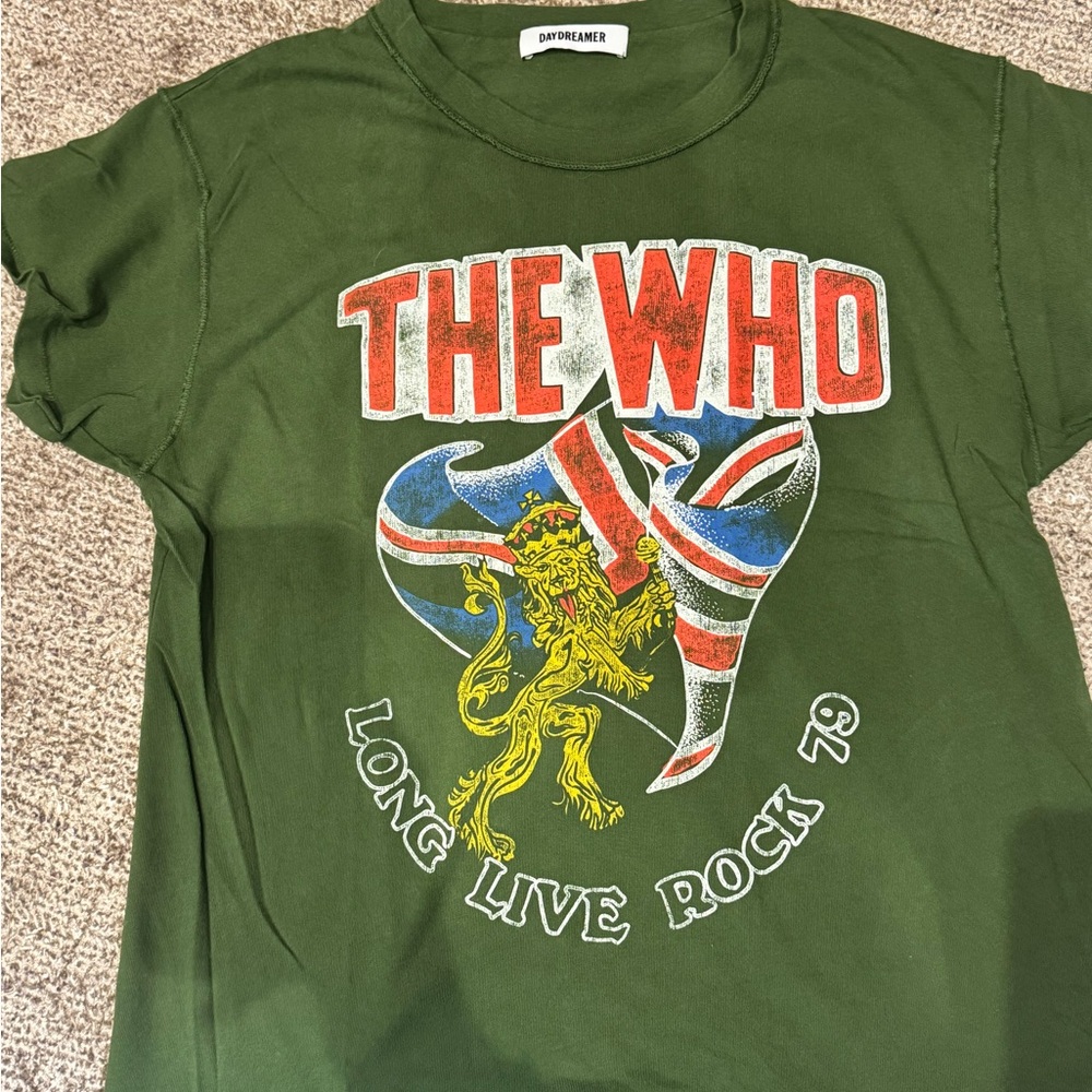 Daydreamer Womens Green 'The Who' Rock Tee